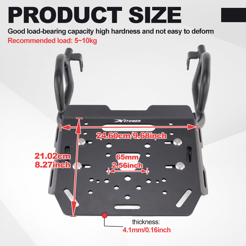 Motorcycle Rear Luggage Rack F - Luggage Cover Protector review and price