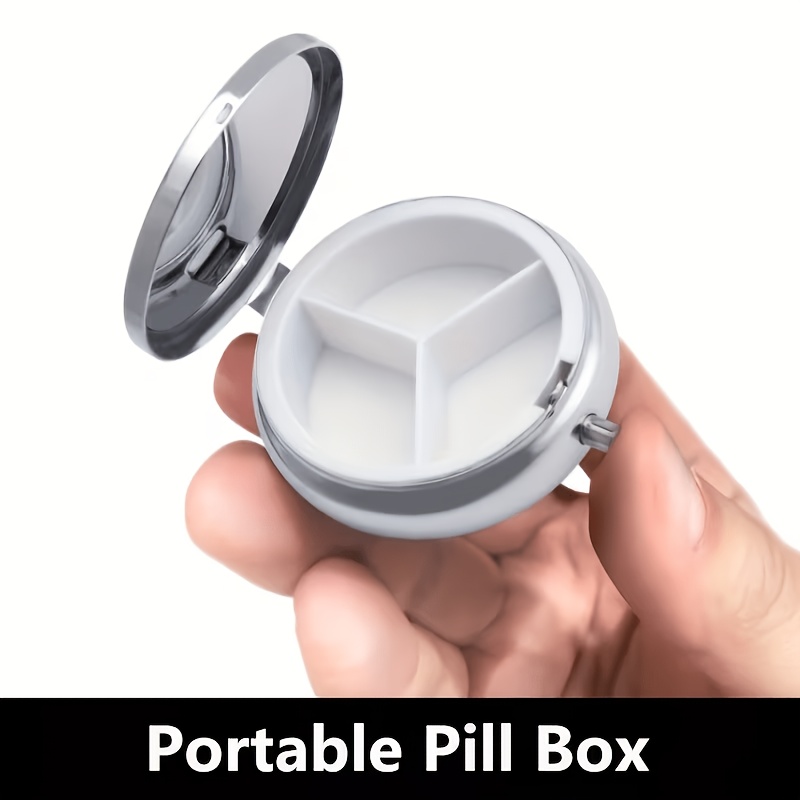 1pc flat portable round metal  - Travel Accessories As Gifts review and price