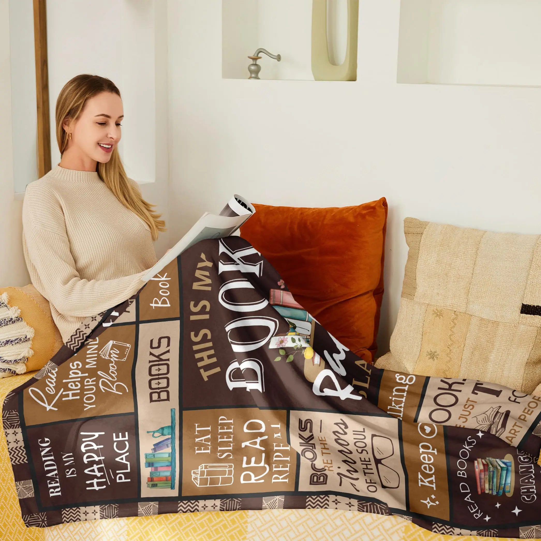 Book Lovers Gift Blanket- Best - Travel Accessories Ideas review and price