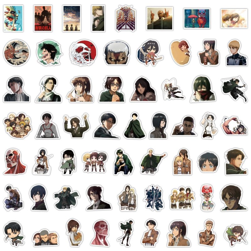 60Pcs Attack on Titan Anime St - Luggage Cover Protector review and price