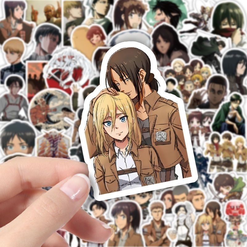 60Pcs Attack on Titan Anime St - Luggage Cover Protector review and price